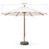 Market umbrella canopy diameter