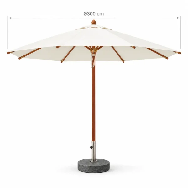 Market umbrella canopy diameter