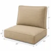 Deep seating outdoor cushion set dimensions