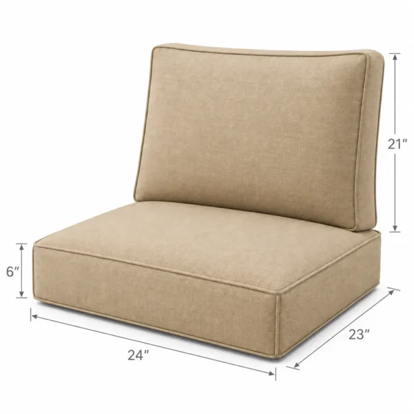 Deep seating outdoor cushion set dimensions
