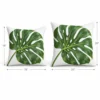 Monstera leaf outdoor pillow dimensions