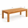 Teak rectangular dining table dimensions