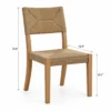 Woven rope dining chair dimensions