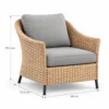 Woven wicker lounge chair dimensions